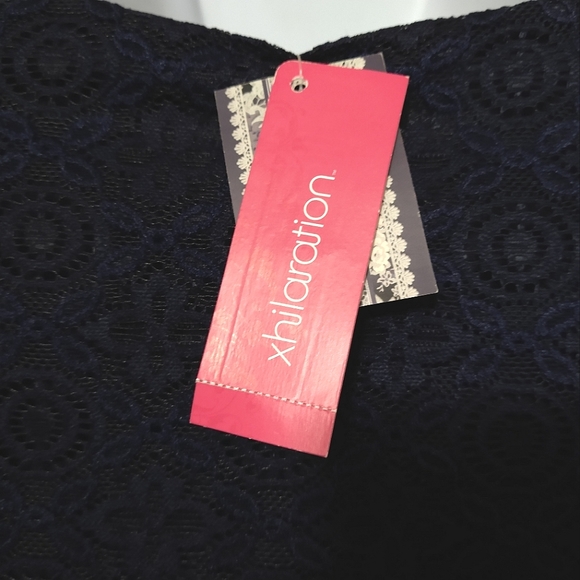 Xhilaration Long Sleeve Laced Bodysuit Shirt NWT - Picture 13 of 13